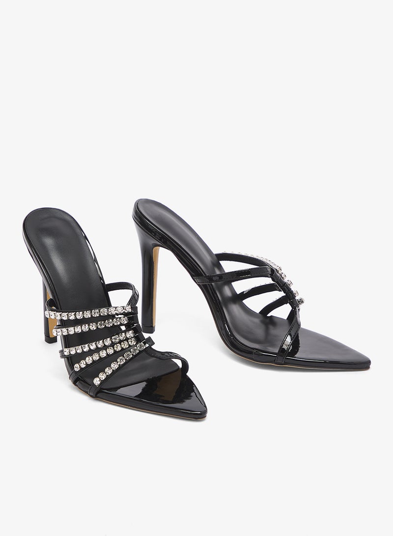 ايلا ليمتد اديشن صندل بكعب عالٍ مزين بالماس - Image 4